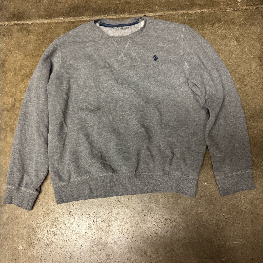US Polo assn. n Gray Men's Sweater size large